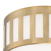 Kendal 3 Light 14" Flush Mount in Vibrant Gold