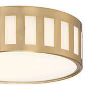 Kendal 3 Light 14" Flush Mount in Vibrant Gold