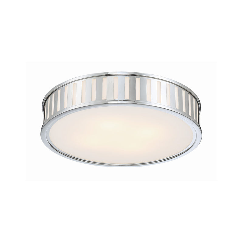 Kendal 4 Light 22.5" Flush Mount in Polished Nickel