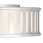 Kendal 4 Light 22.5" Flush Mount in Polished Nickel