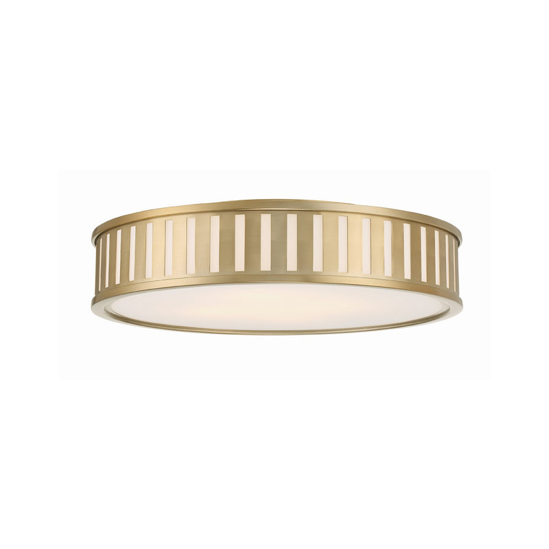 Kendal 4 Light 22.5" Flush Mount in Vibrant Gold