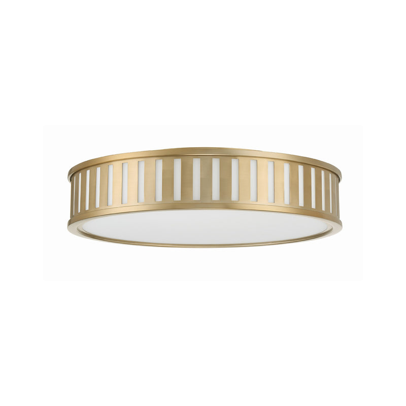 Kendal 4 Light 22.5" Flush Mount in Vibrant Gold