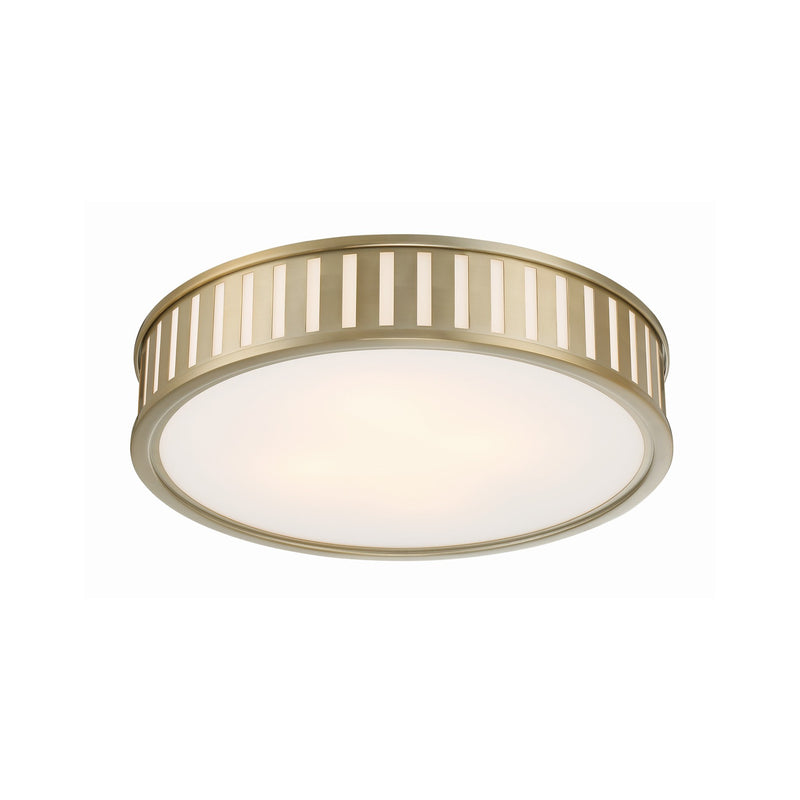 Kendal 4 Light 22.5" Flush Mount in Vibrant Gold