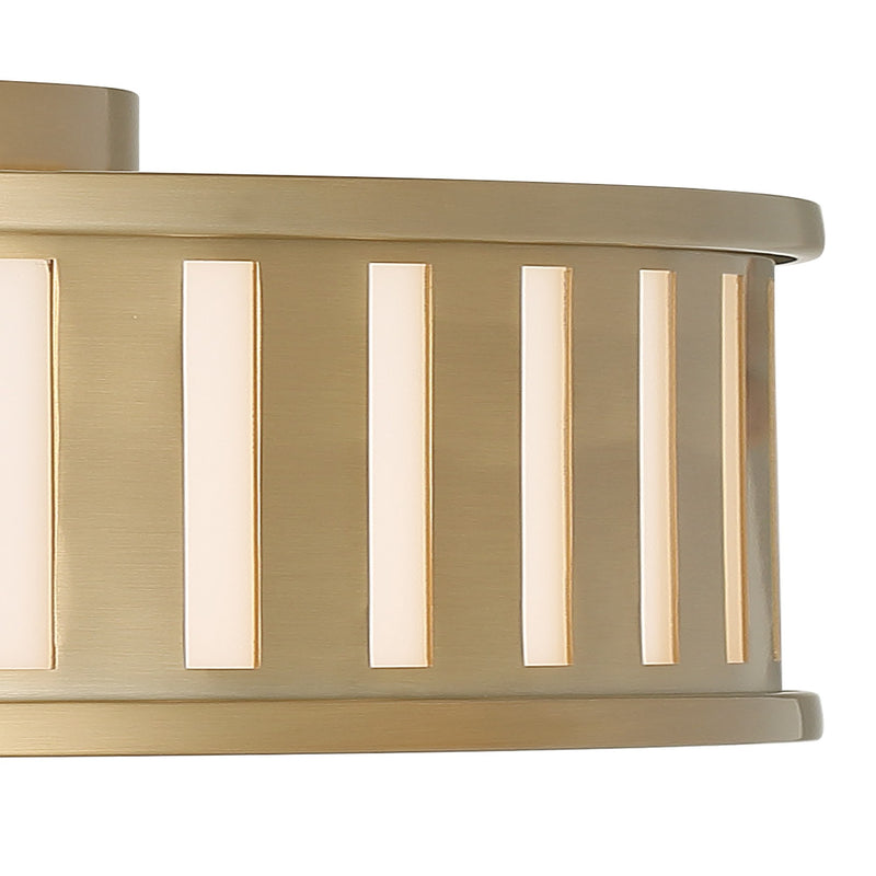 Kendal 4 Light 22.5" Flush Mount in Vibrant Gold