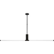 Phobos Large Linear Pendant in Dark Bronze Integrated