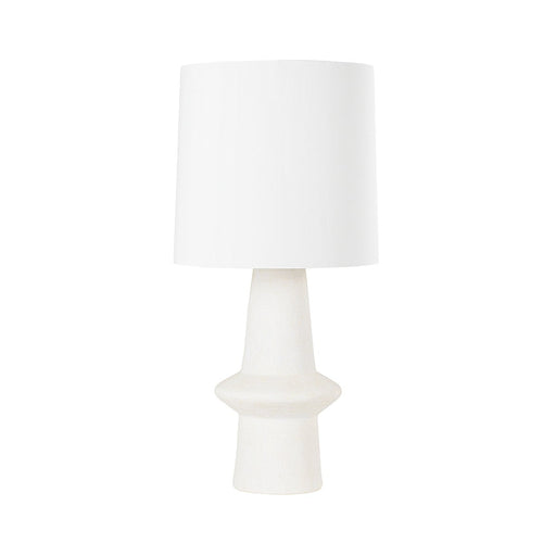 Ramapo Table Lamp in Aged Brass / Ceramic Pale Flax