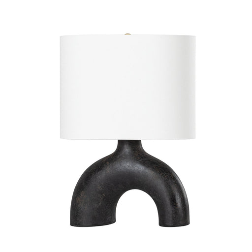 Valhalla Table Lamp in Aged Brass / Ceramic Earth Charcoal