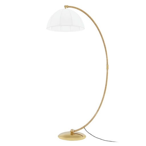Montague Floor Lamp in Aged Brass