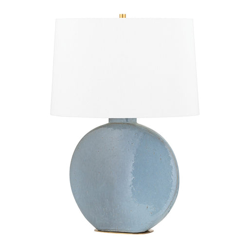 Kimball Table Lamp in Aged Brass / Gray