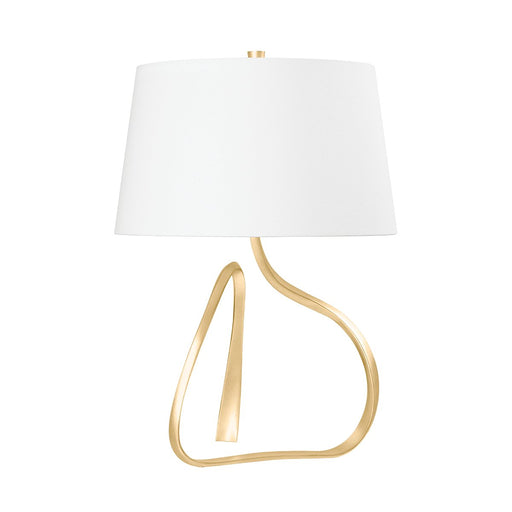 Tharold Table Lamp in Vintage Gold Leaf