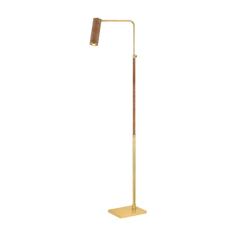 Narragansett Floor Lamp in Aged Brass