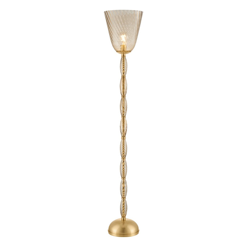 Bleecker Floor Lamp in Aged Brass
