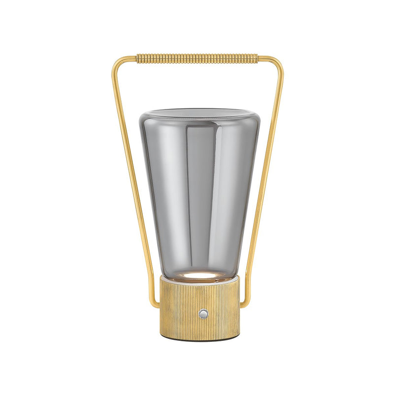 Booker Rechargeable Table Lamp in Aged Brass