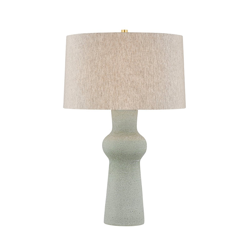 Heathway Table Lamp in Aged Brass / Ceramic Hazy Jade