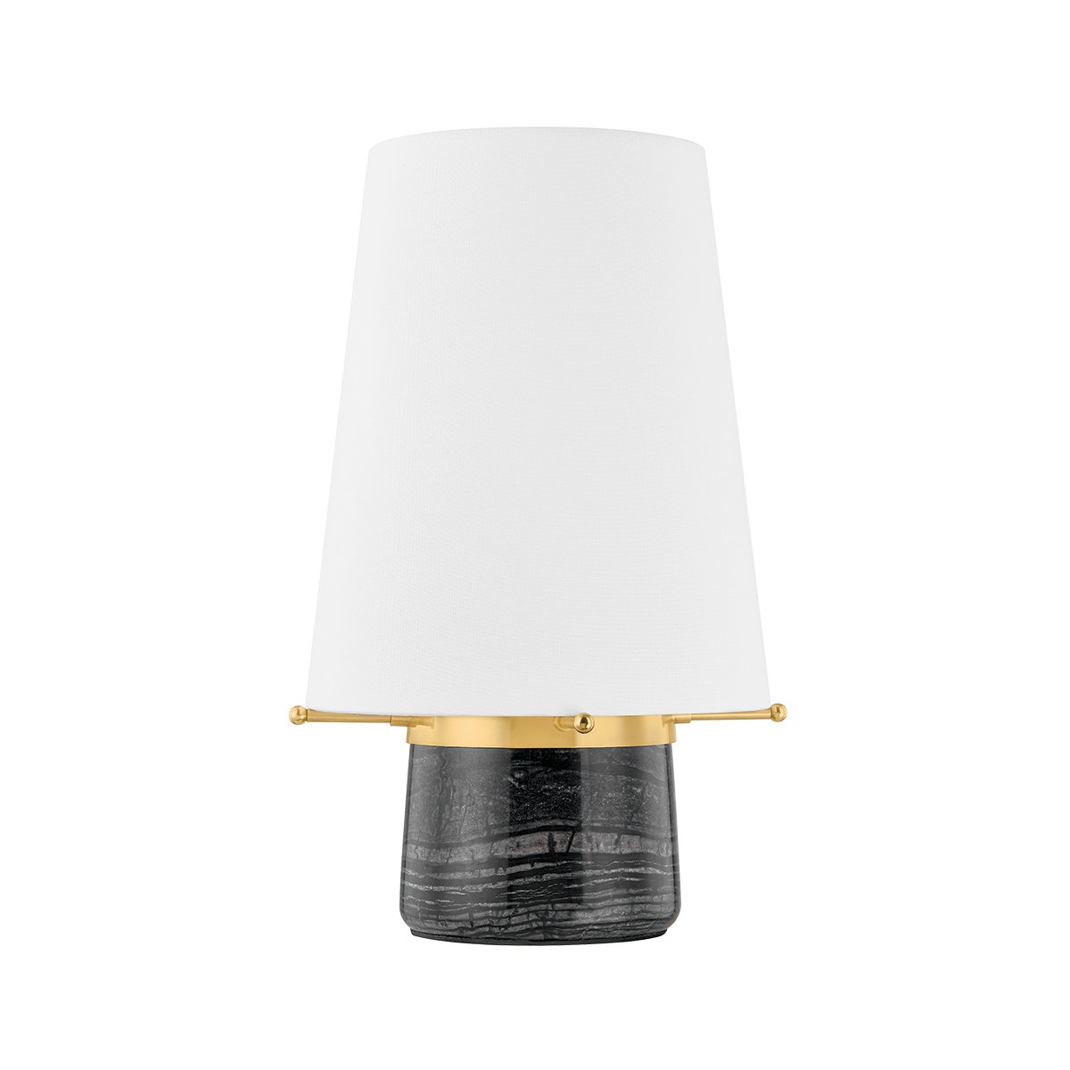 Central Valley Rechargeable Table Lamp in Aged Brass