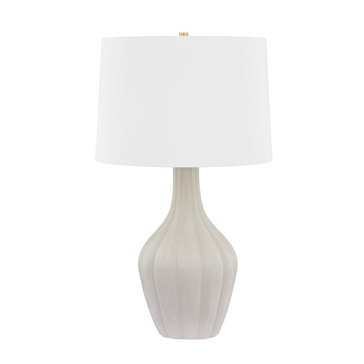Glendora Table Lamp in Aged Brass / Ceramic Misty Morning