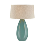 Colwyn Table Lamp in Aged Brass / Ceramic Celadon Wash