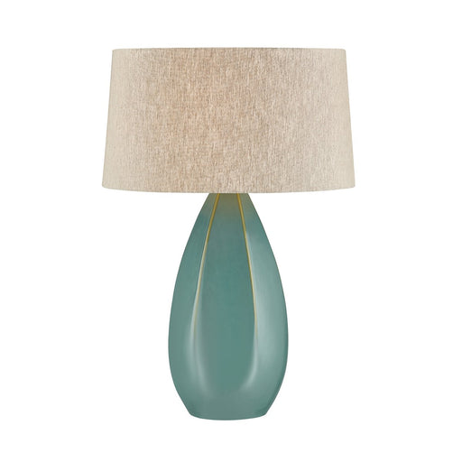 Colwyn Table Lamp in Aged Brass / Ceramic Celadon Wash