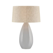 Colwyn Table Lamp in Aged Brass / Ceramic Dove White