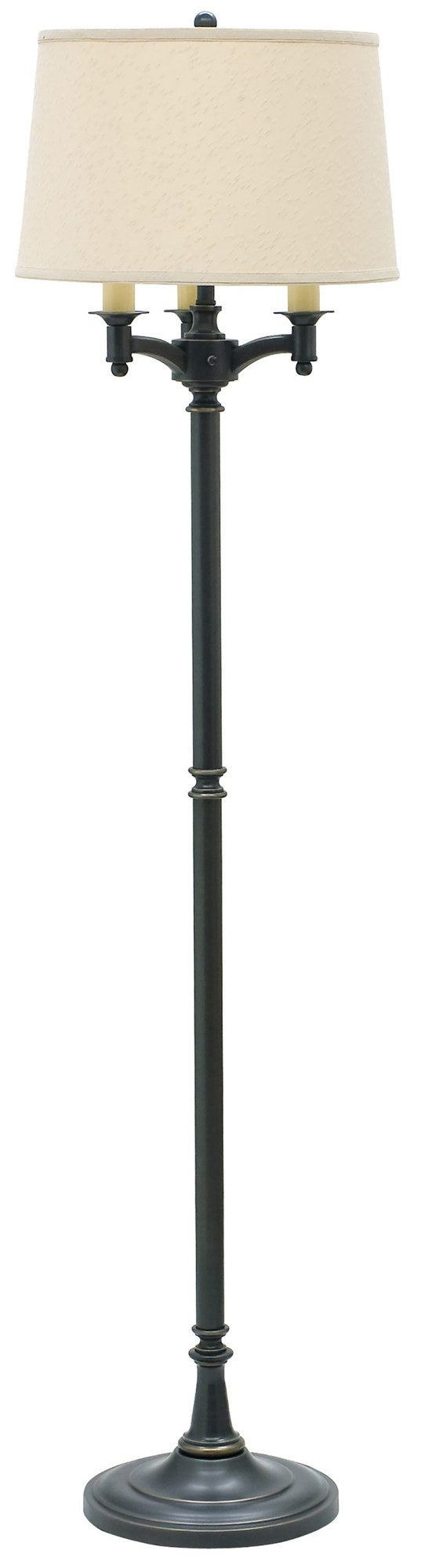 Lancaster 62.75" Six-Way Floor Lamp in Oil Rubbed Bronze