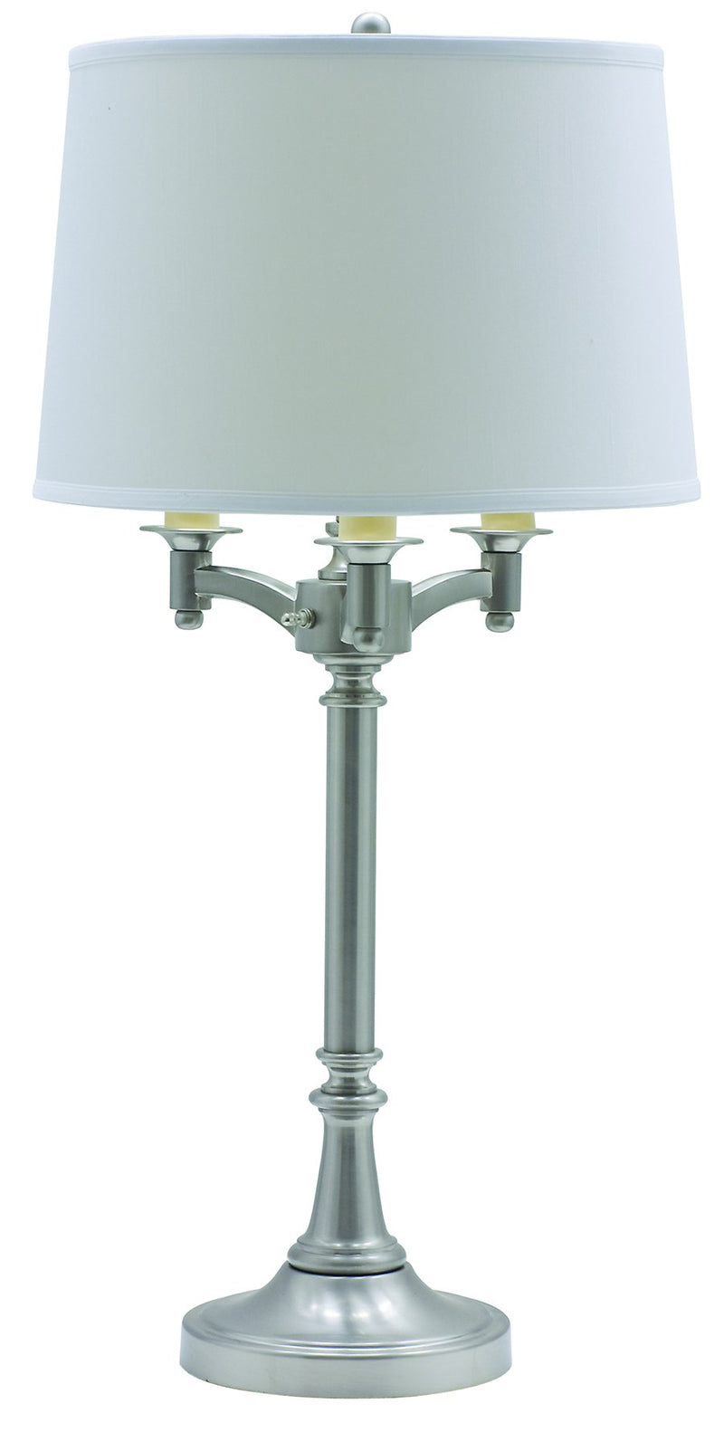 Lancaster 31.75" Six-Way Table Lamp in Satin Nickel