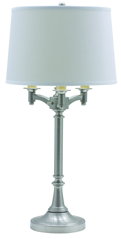 Lancaster 31.75" Six-Way Table Lamp in Satin Nickel