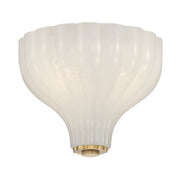 Layton 3 Light 9.75" Semi Flush Mount in Luxe Gold