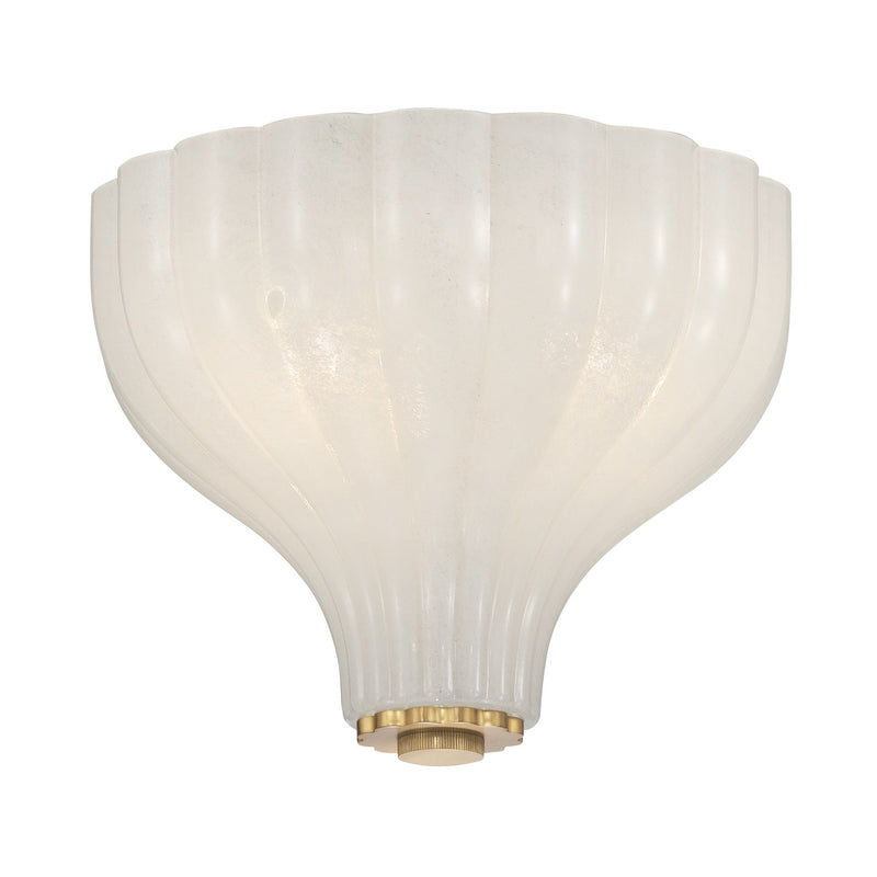 Layton 3 Light 9.75" Semi Flush Mount in Luxe Gold