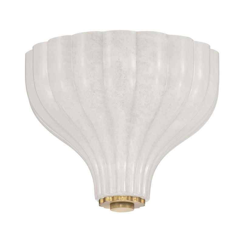 Layton 3 Light 9.75" Semi Flush Mount in Luxe Gold
