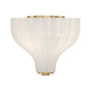 Layton 3 Light 9.75" Semi Flush Mount in Luxe Gold