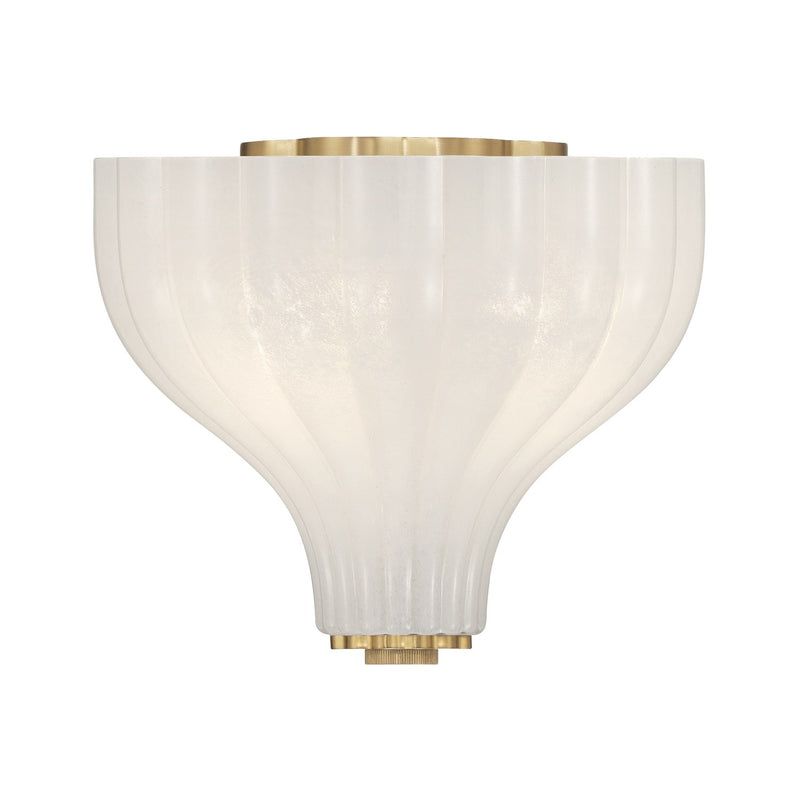 Layton 3 Light 9.75" Semi Flush Mount in Luxe Gold