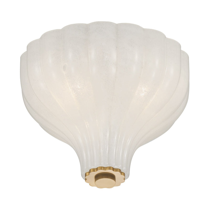 Layton 3 Light 9.75" Semi Flush Mount in Luxe Gold