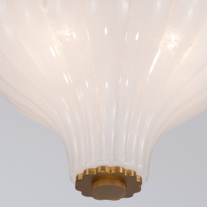 Layton 3 Light 9.75" Semi Flush Mount in Luxe Gold