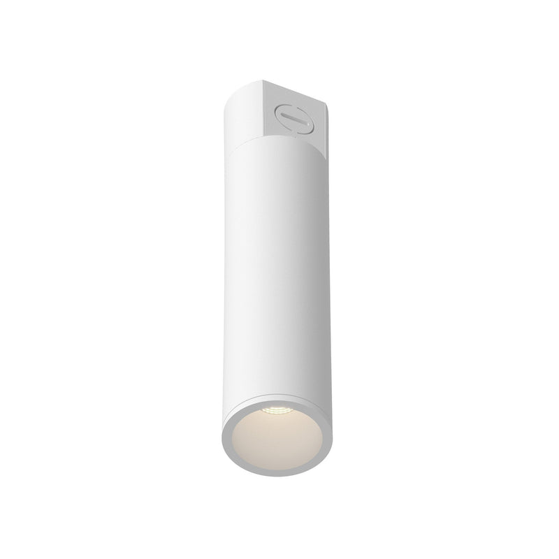 Lorna 10" Concrete Ceiling Flush Mount, 2" Diameter in White