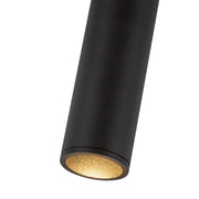 Lorna 7" Flush Mount, 2" Diameter in Black