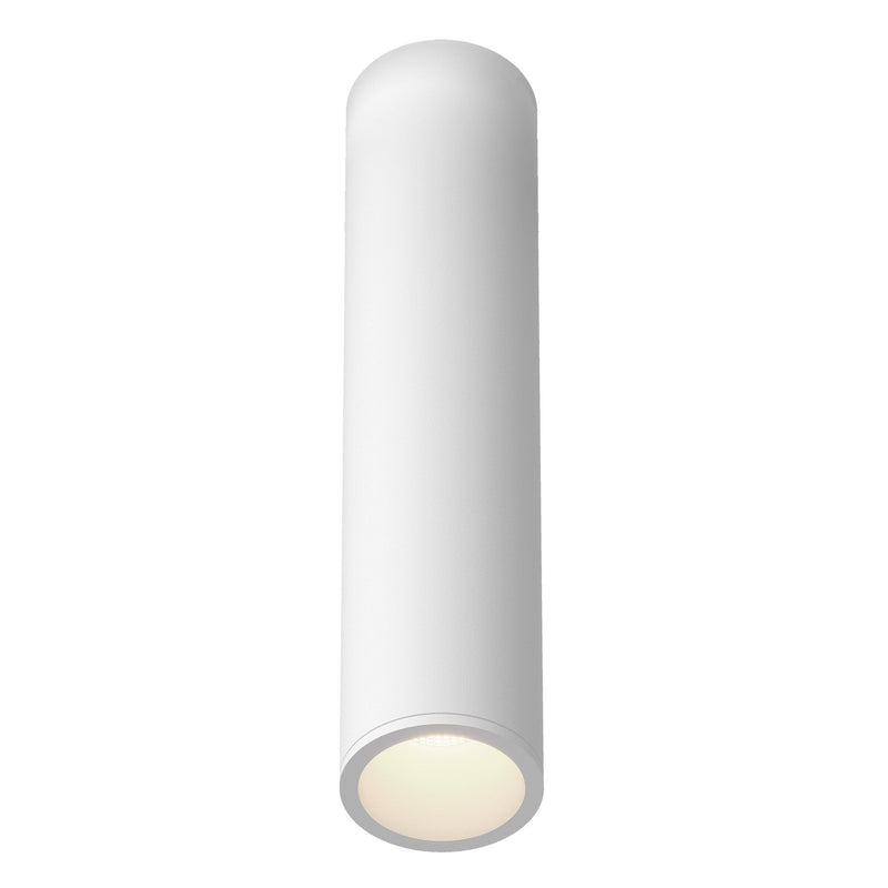 Lorna 11" Flush Mount, 2" Diameter in White