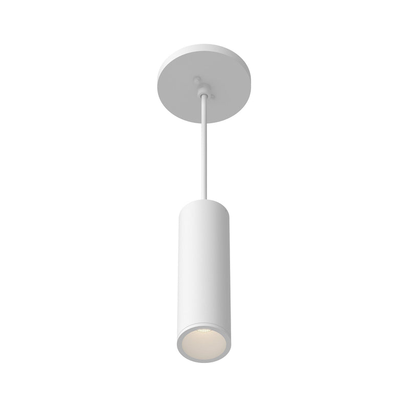 Lorna 8" Pendant, 2" Diameter in White