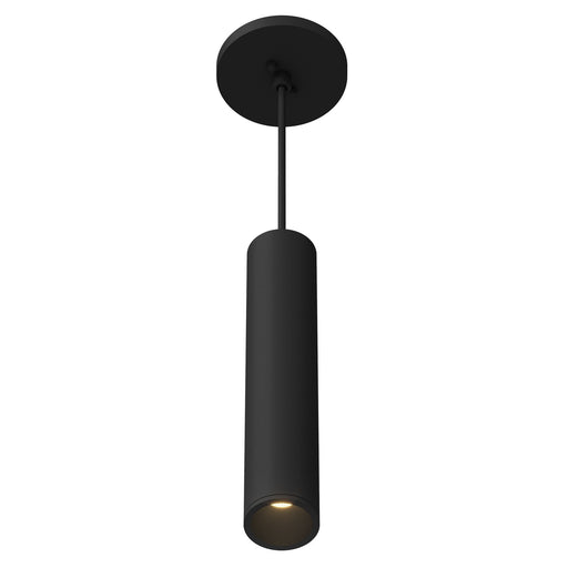 Lorna 12" Pendant, 2" Diameter in Black
