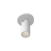 Lorna 6" Adjustable Semi-Flush Mount, 2" Diameter in White