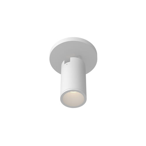 Lorna 6" Adjustable Semi-Flush Mount, 2" Diameter in White