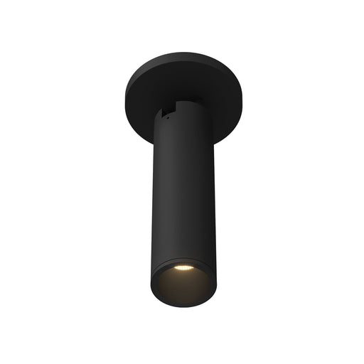 Lorna 9" Adjustable Semi-Flush Mount, 2" Diameter in Black