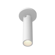 Lorna 9" Adjustable Semi-Flush Mount, 2" Diameter in White