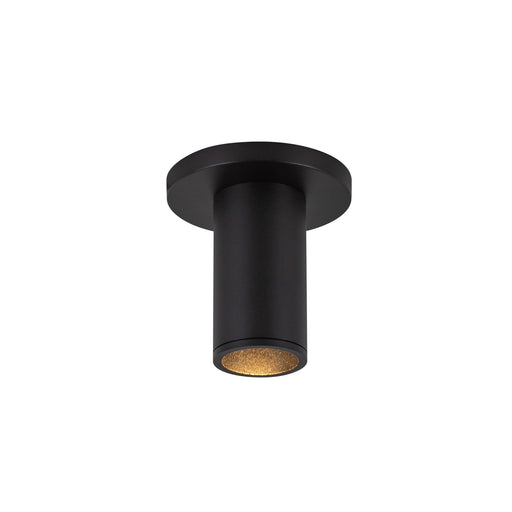 Lorna 4" Semi-Flush Mount, 2" Diameter in Black
