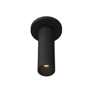 Lorna 8" Semi-Flush Mount, 2" Diameter in Black