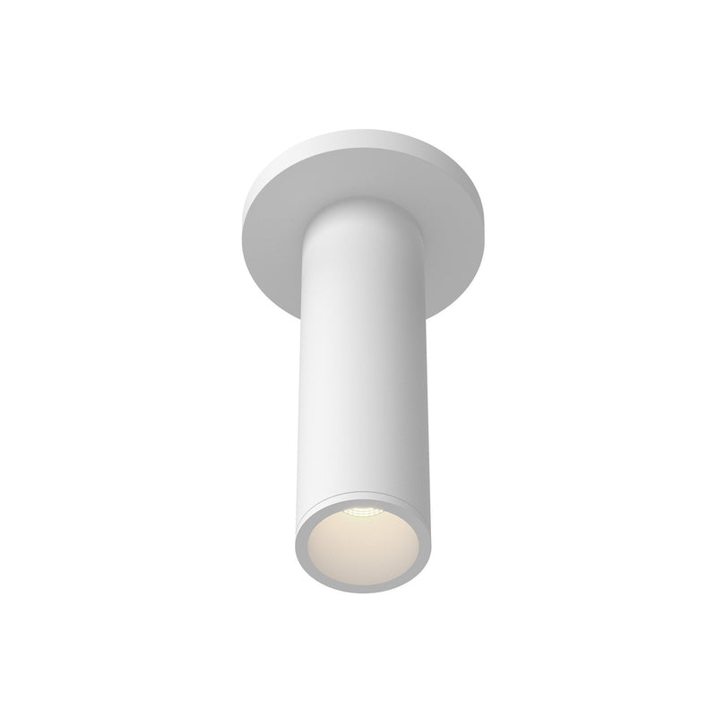 Lorna 8" Semi-Flush Mount, 2" Diameter in White