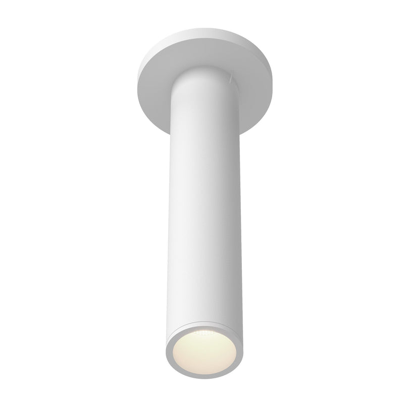 Lorna 12" Semi-Flush Mount, 2" Diameter in White