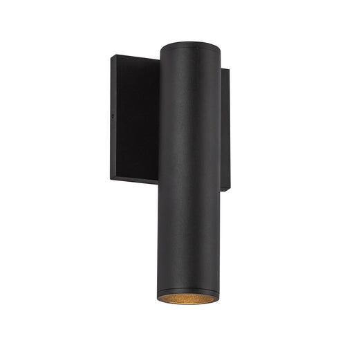 Lorna 9" Outdoor Wall Light, 2" Diameter in Black