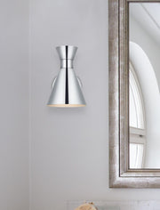 Halycon 8" Bath Sconce in Chrome