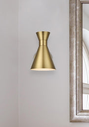 Halycon 8" Bath Sconce in Satin Gold