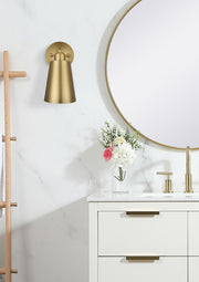 Halycon 11" Bath Sconce in Satin Gold